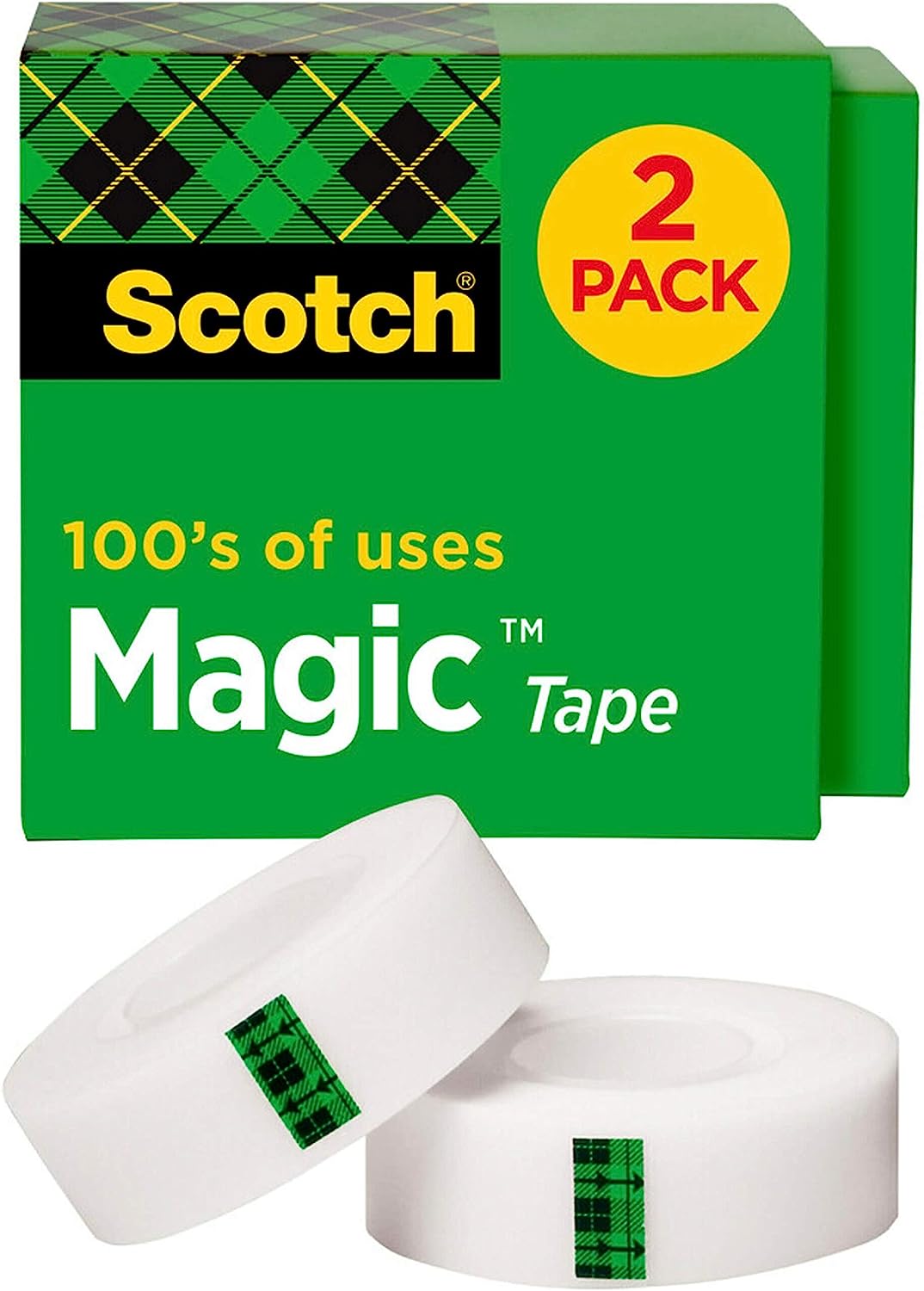 230527223156574_1 "Scotch Brand Magic Tape, 2 Rolls, Numerous Applications, Engineered for Repairing, Great for Gift Wrapping, 3/4 x 1000 Inches, Boxed (810K2)" - Image 1